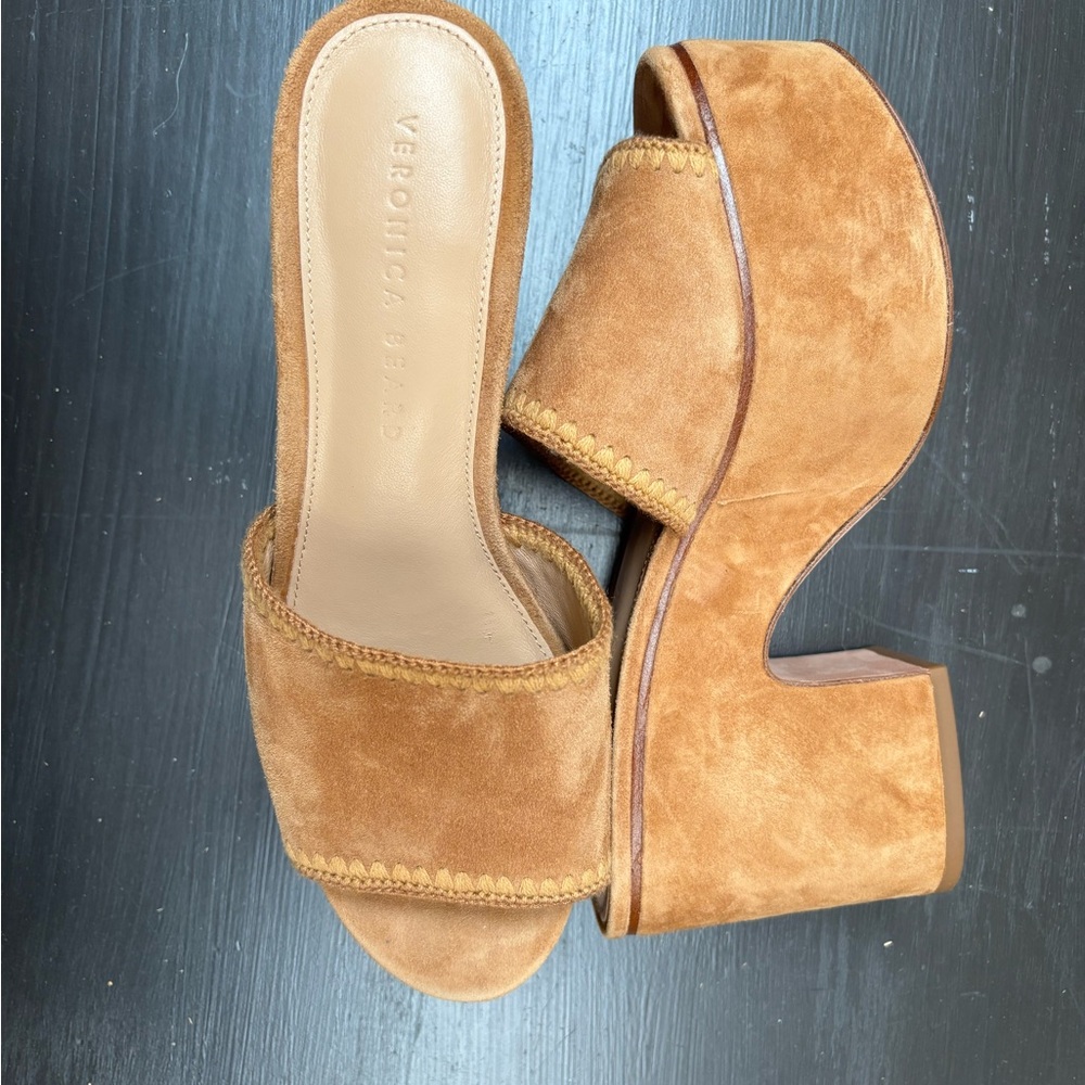 Veronica Beard Dessie Suede Platform Heels